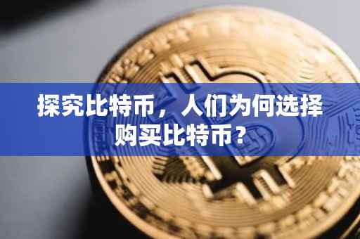 探究比特币，人们为何选择购买比特币？