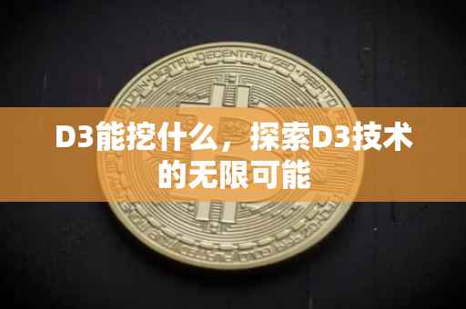 D3能挖什么，探索D3技术的无限可能