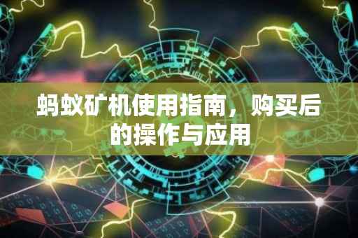蚂蚁矿机使用指南，购买后的操作与应用