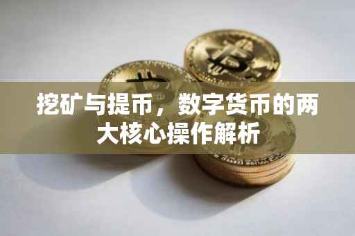 挖矿与提币，数字货币的两大核心操作解析