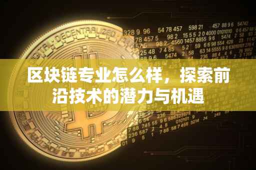 区块链专业怎么样，探索前沿技术的潜力与机遇