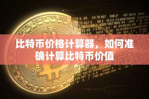 比特币价格计算器，如何准确计算比特币价值