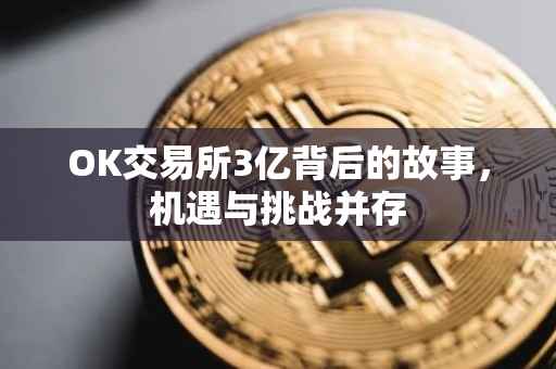 OK交易所3亿背后的故事，机遇与挑战并存