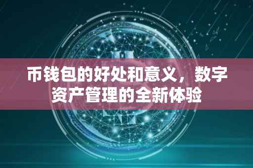 币钱包的好处和意义，数字资产管理的全新体验