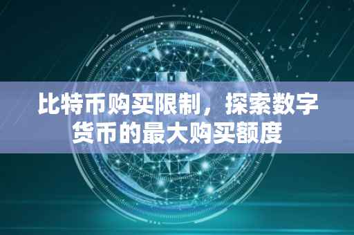 比特币购买限制，探索数字货币的最大购买额度