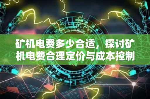 矿机电费多少合适，探讨矿机电费合理定价与成本控制策略