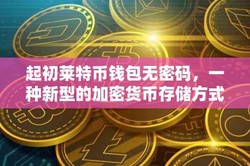 起初莱特币钱包无密码，一种新型的加密货币存储方式探索