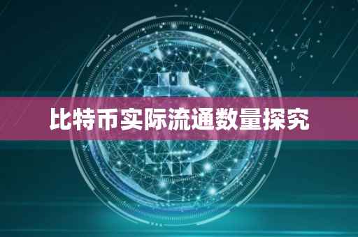 比特币实际流通数量探究
