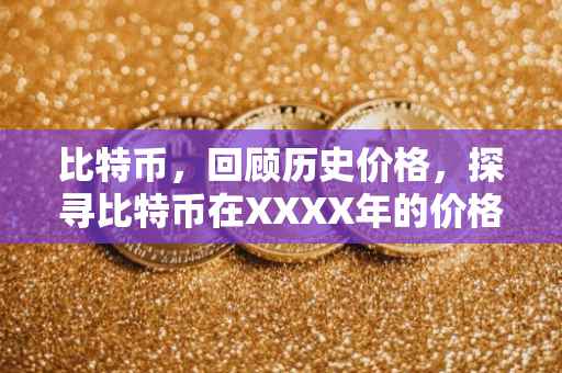 比特币，回顾历史价格，探寻比特币在XXXX年的价格走势
