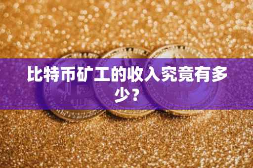比特币矿工的收入究竟有多少？