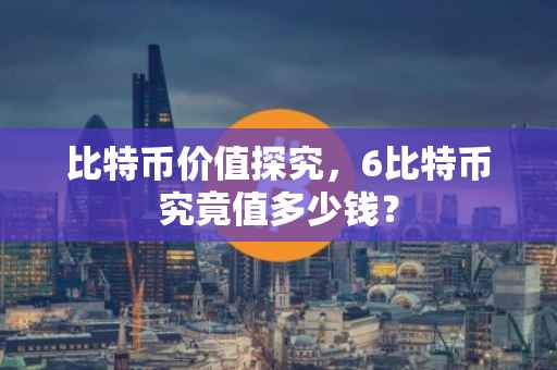 比特币价值探究，6比特币究竟值多少钱？