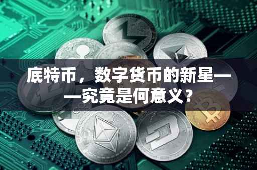 底特币，数字货币的新星——究竟是何意义？