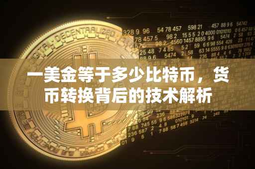 一美金等于多少比特币，货币转换背后的技术解析