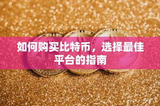 如何购买比特币，选择最佳平台的指南