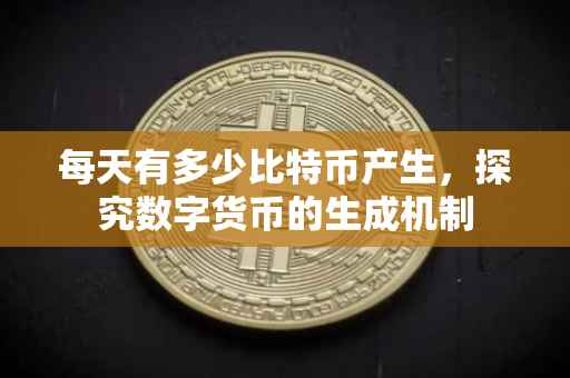 每天有多少比特币产生，探究数字货币的生成机制