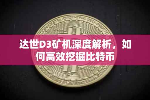 达世D3矿机深度解析，如何高效挖掘比特币
