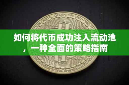 如何将代币成功注入流动池，一种全面的策略指南