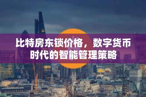 比特房东锁价格，数字货币时代的智能管理策略