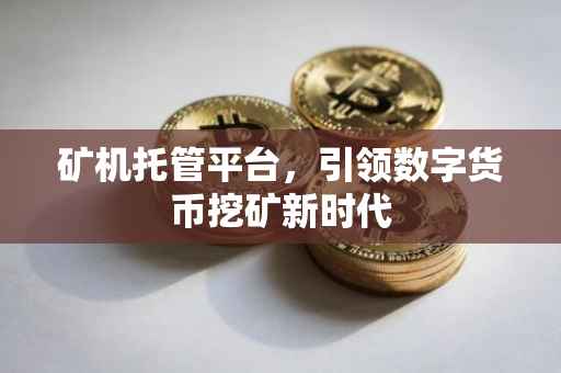 矿机托管平台，引领数字货币挖矿新时代