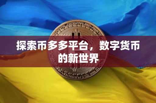 探索币多多平台，数字货币的新世界