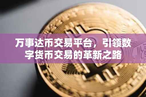 万事达币交易平台，引领数字货币交易的革新之路