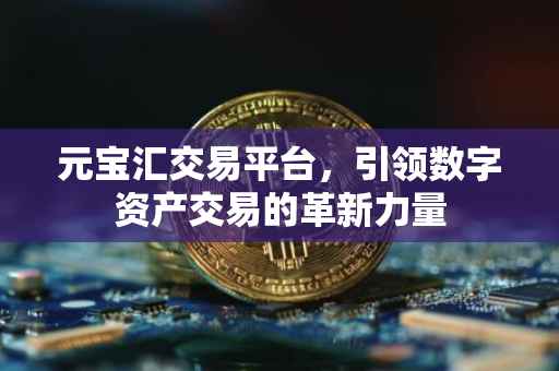 元宝汇交易平台，引领数字资产交易的革新力量