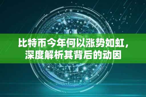 比特币今年何以涨势如虹，深度解析其背后的动因