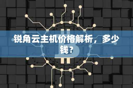 锐角云主机价格解析，多少钱？