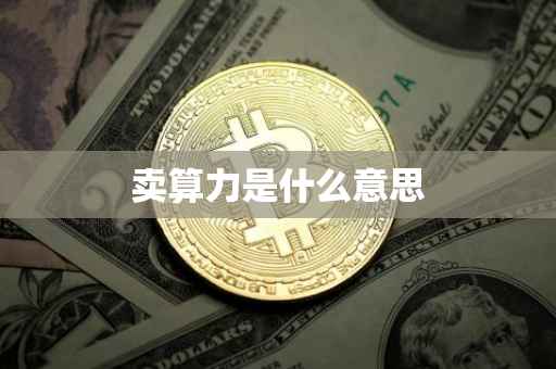 卖算力是什么意思