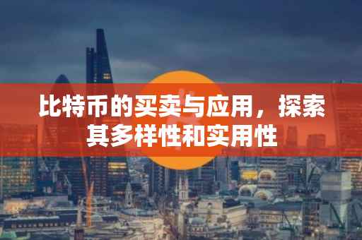比特币的买卖与应用，探索其多样性和实用性