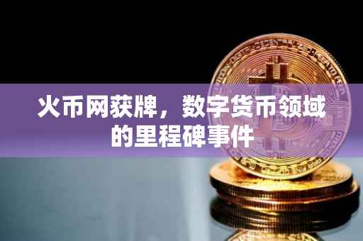 火币网获牌,数字货币领域的里程碑事件