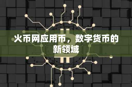火币网应用币，数字货币的新领域