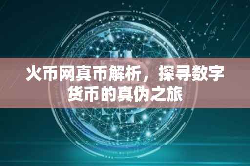 火币网真币解析，探寻数字货币的真伪之旅