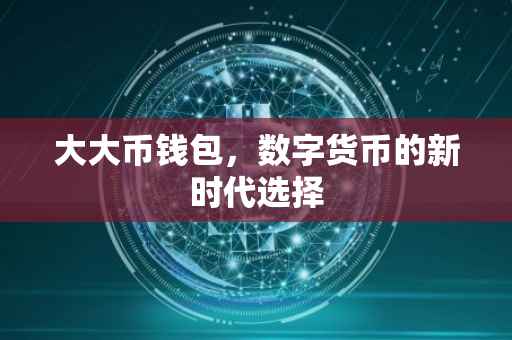 大大币钱包,数字货币的新时代选择