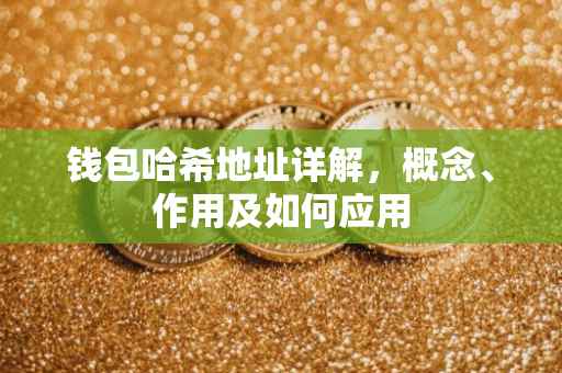 钱包哈希地址详解,概念、作用及如何应用