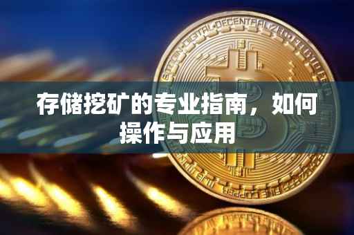 存储挖矿的专业指南，如何操作与应用