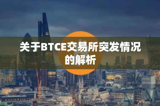 关于BTCE交易所突发情况的解析