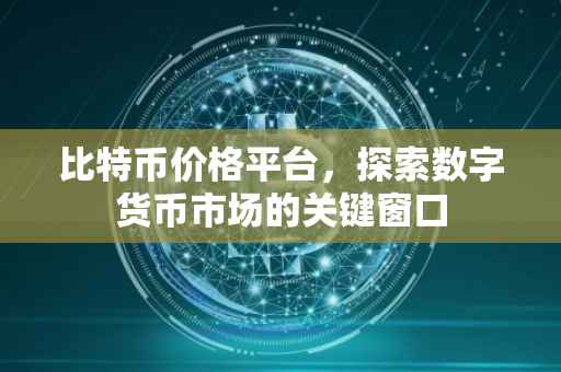 比特币价格平台，探索数字货币市场的关键窗口
