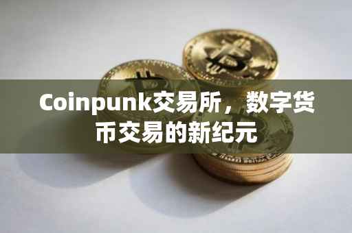Coinpunk交易所，数字货币交易的新纪元