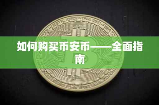 如何购买币安币——全面指南