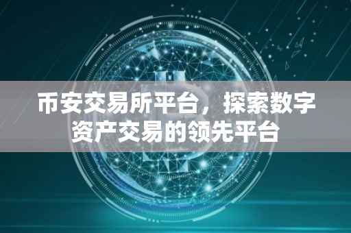 币安交易所平台，探索数字资产交易的领先平台