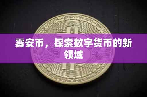 雾安币，探索数字货币的新领域