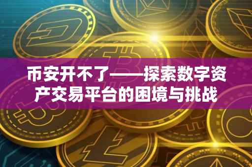 币安开不了——探索数字资产交易平台的困境与挑战