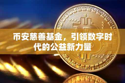 币安慈善基金,引领数字时代的公益新力量