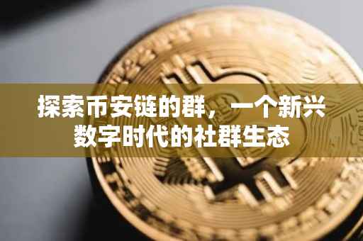 探索币安链的群,一个新兴数字时代的社群生态