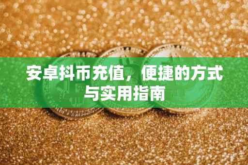 安卓抖币充值，便捷的方式与实用指南