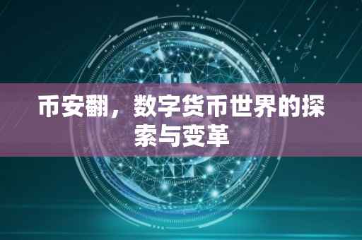 币安翻，数字货币世界的探索与变革