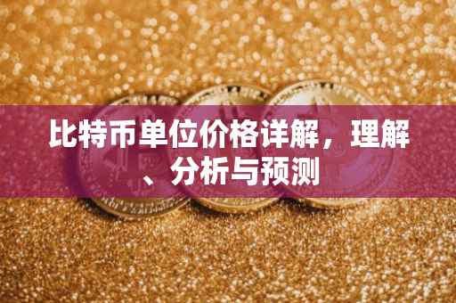 比特币单位价格详解，理解、分析与预测