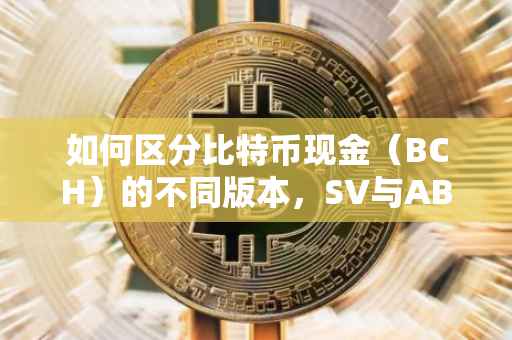 如何区分比特币现金（BCH）的不同版本，SV与ABC