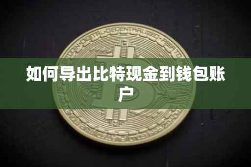 如何导出比特现金到钱包账户
